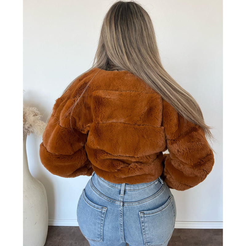 Iris Crop jacket (Mocha)
