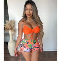 Heather 2 Piece Bikini Set (Orange)