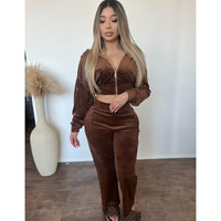 Taylor Jogger Set (Chocolate)