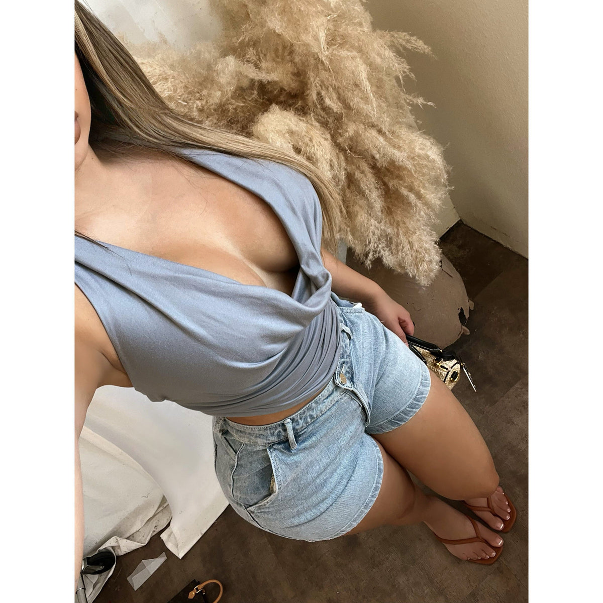 Elena Stretch High Rise Shorts (Light)
