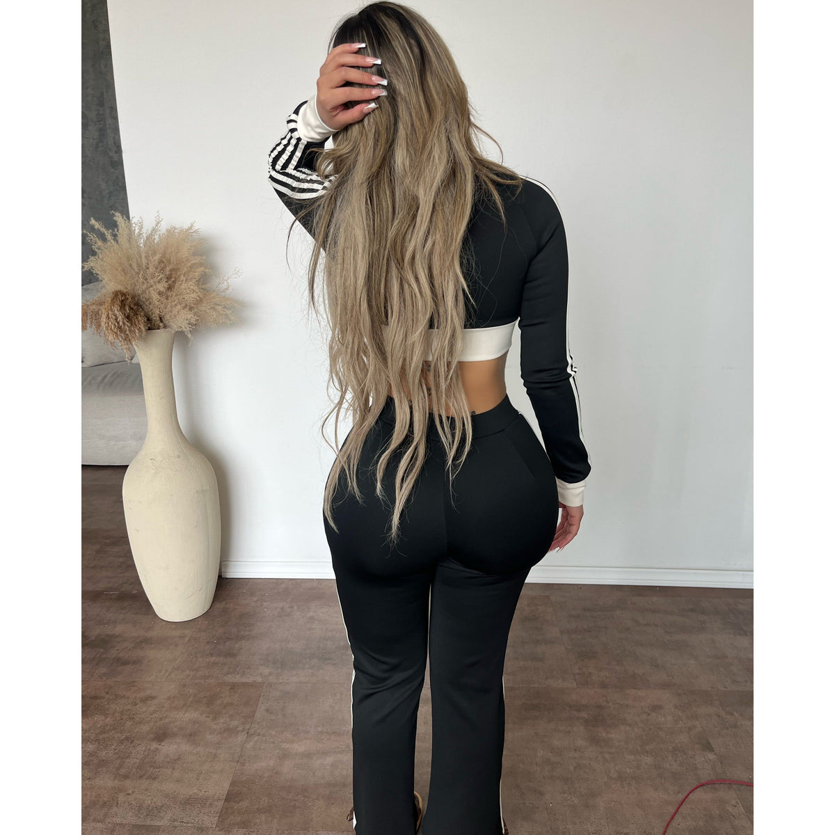 Ema Pants (Black/White)