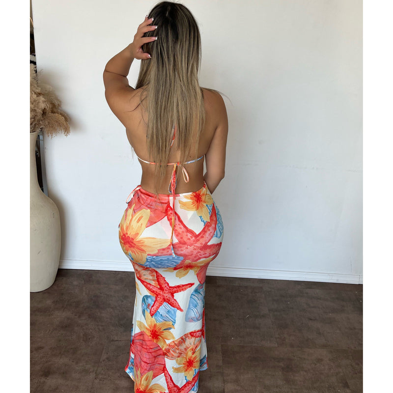 Amanda Matching Bikini Set (White Multi)