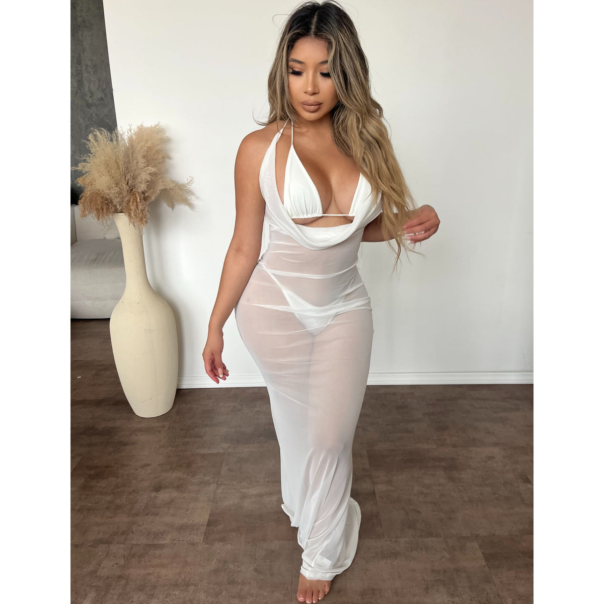 Brianna 3 Piece Bikini Set (Ivory)