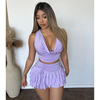 Julie 2pc Skort Set W Top (Lavender)