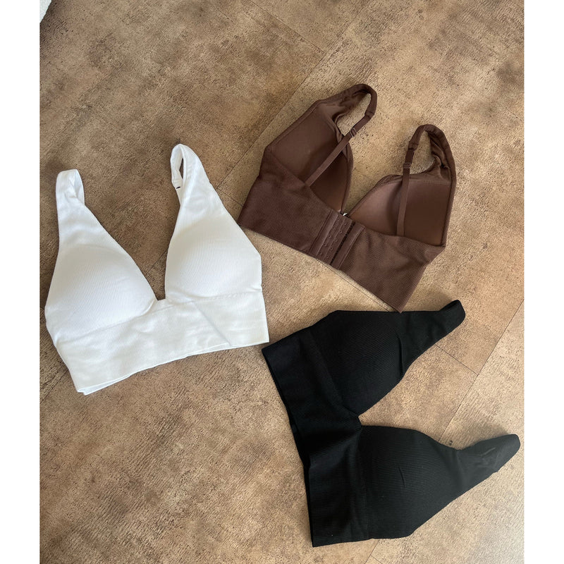 Kim Tank Seamless Bra Top (Black)