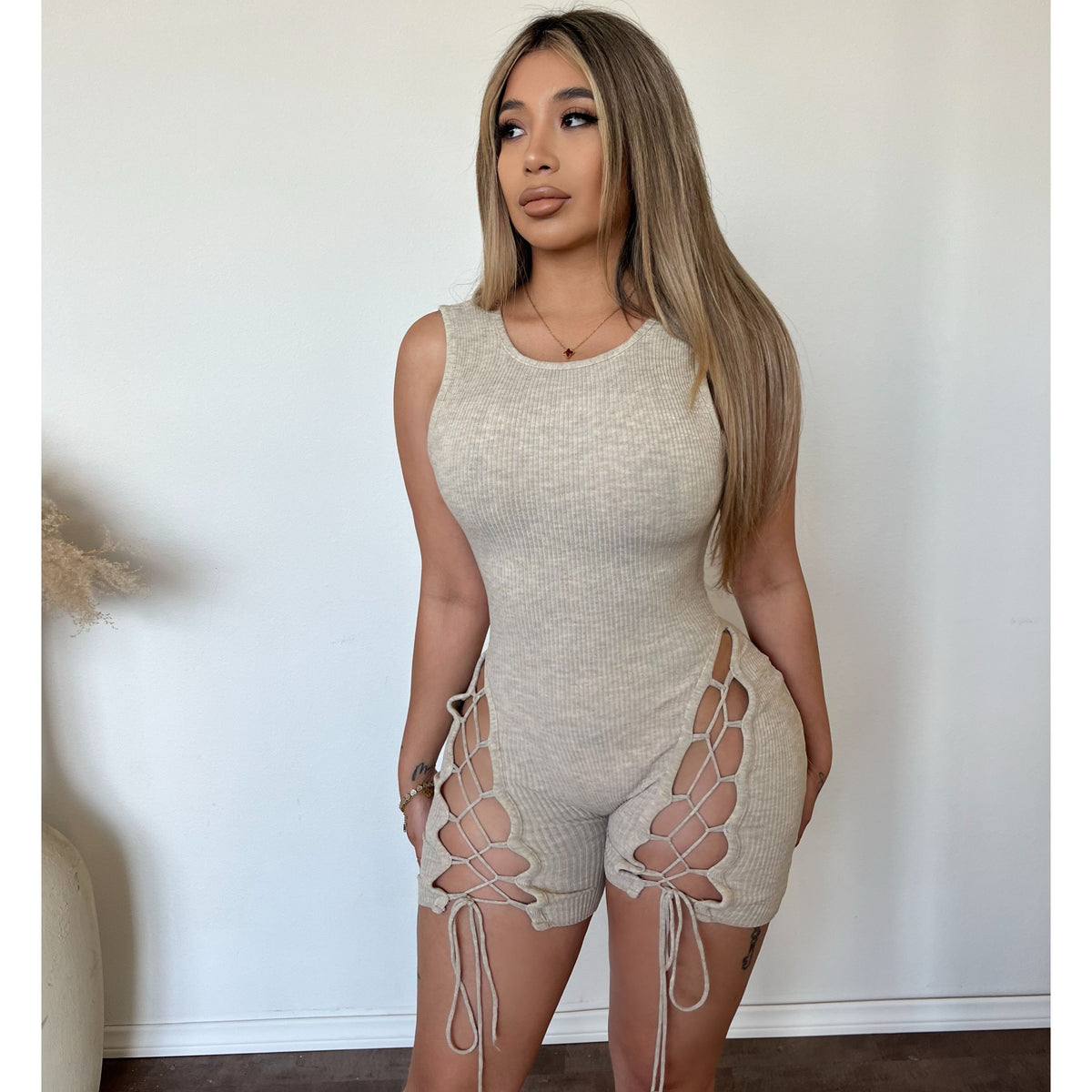 Michelle Romper (Oatmeal)