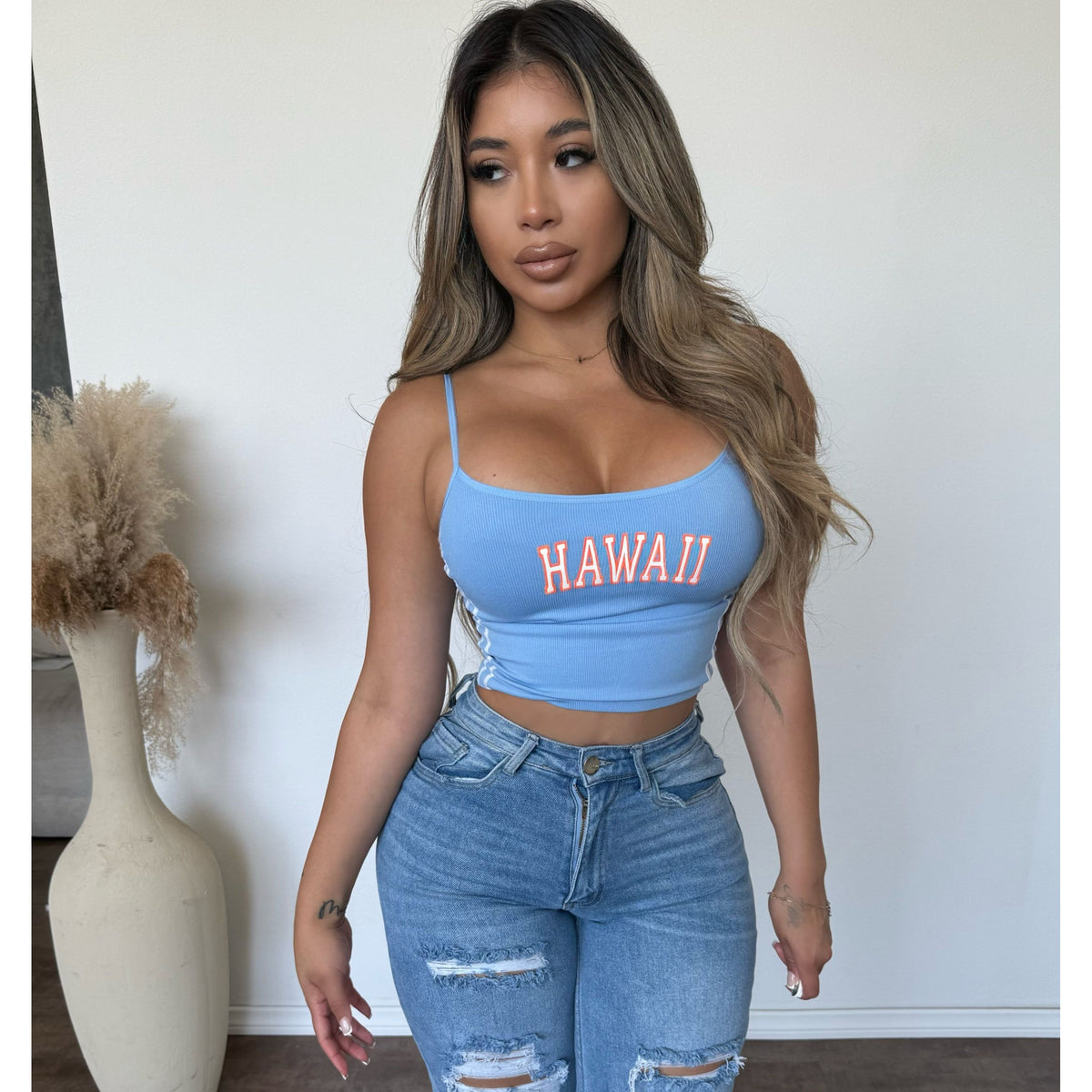 Hawaii Cami Top (Blue)