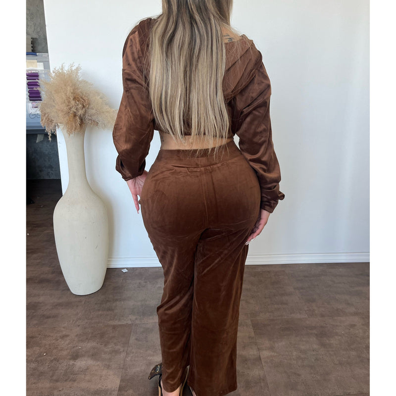 Taylor Jogger Set (Chocolate)