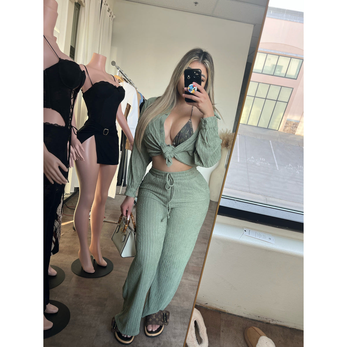 Tanasha 2 Piece Set (Seagrass Green)