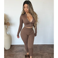 Bridget Seamless leggings (Brown)