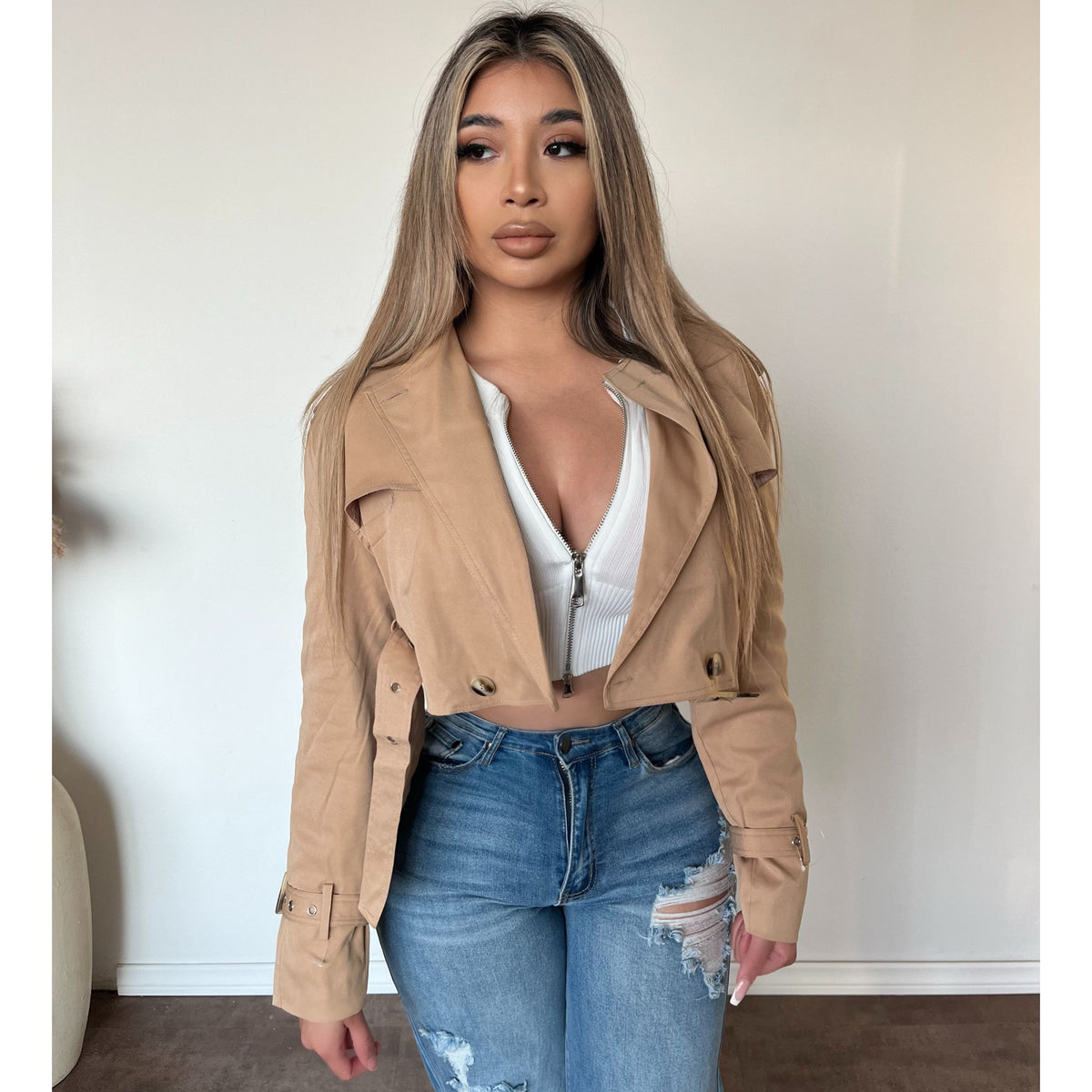 Bianca Coat Jacket (Cold Beige)
