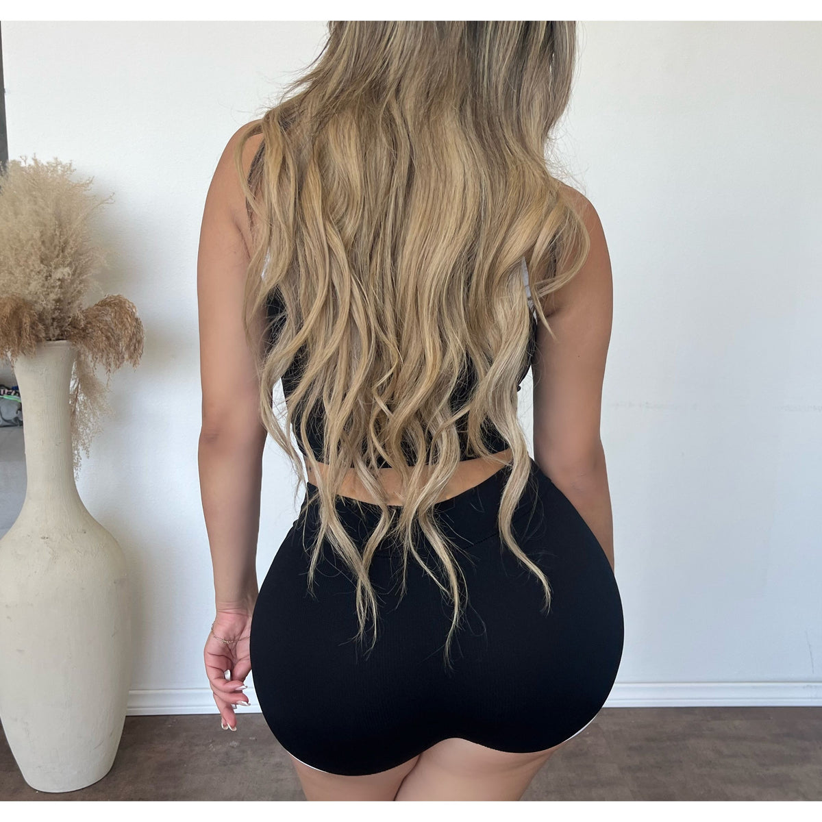 Rebecca Contrast Top (Black)