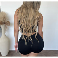Rebecca Contrast Top (Black)
