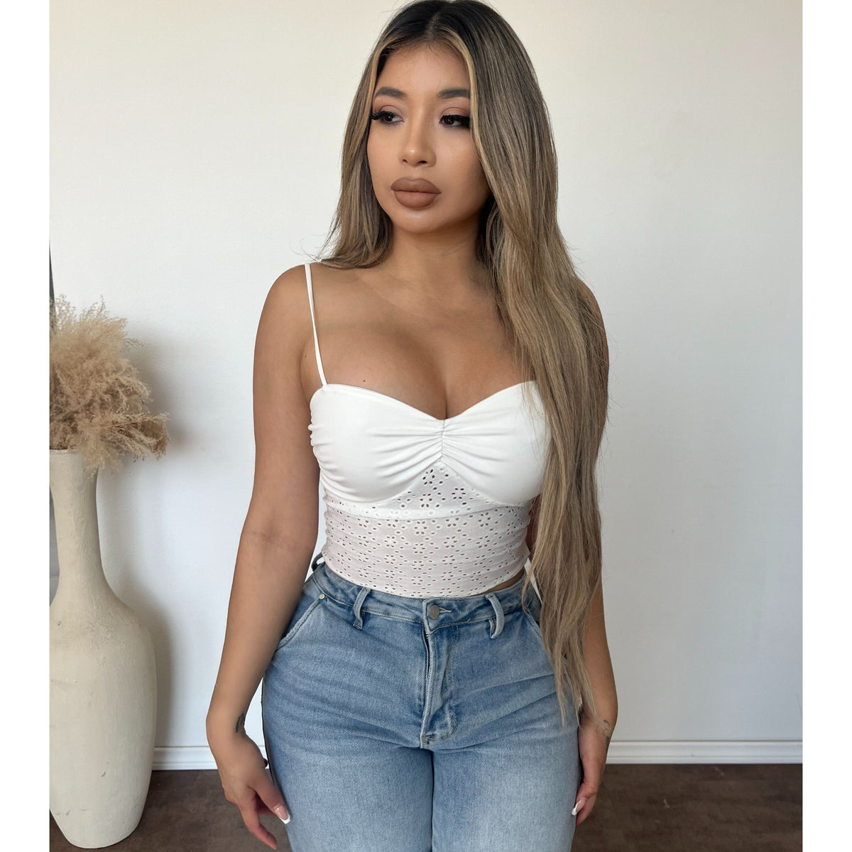 Ashley Knit Top (Ivory)