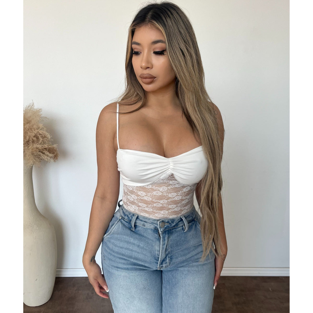 Jayleene Cami Body Suit (Off White)