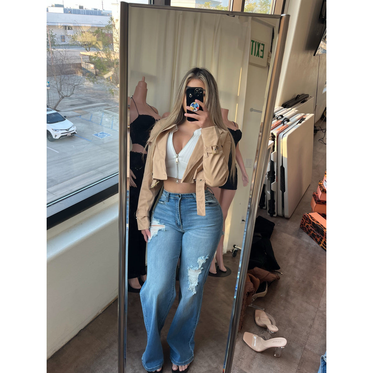 Bianca Coat Jacket (Cold Beige)