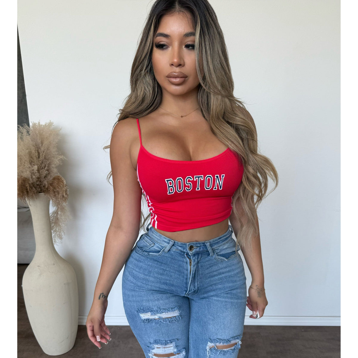 Boston Cami Top (Red)
