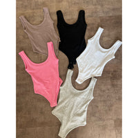 Jasmine Tank Heather Bodysuit (White)