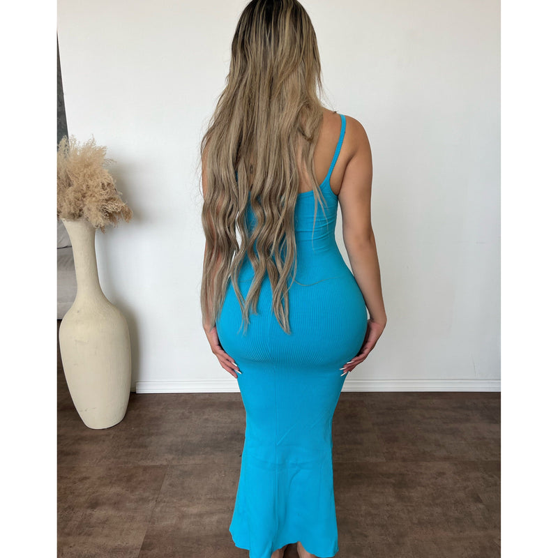 Jenny Long Dress (Aqua)