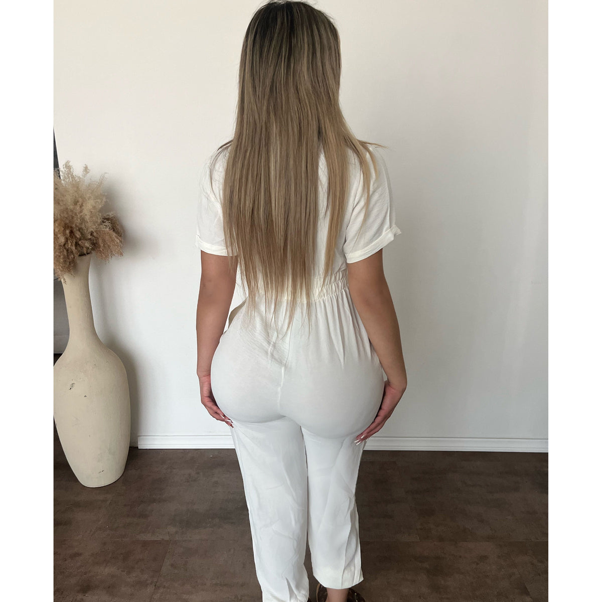 Amber Airflow Jumpsuit (White)