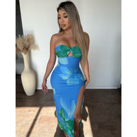 Shella Mesh Dress (Blue)